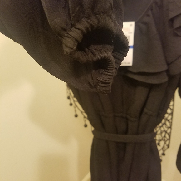 MICHAEL KORS New BLACK RUFFLE DRESS - Picture 5 of 6